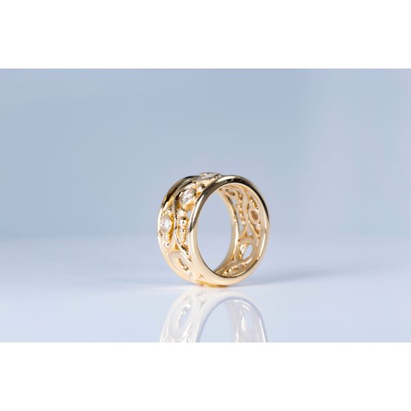 14K Royal Yellow Gold Multi Diamond Fashion Ring Image 4 Les Olson Jewelers Palm Harbor, FL