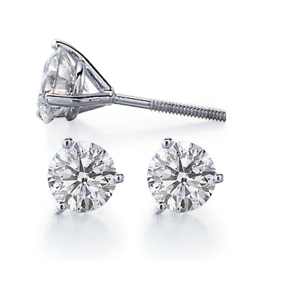 Diamond Stud Earrings Image 2 Les Olson Jewelers Palm Harbor, FL