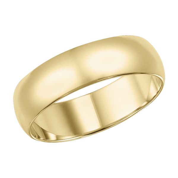 14K Yellow Gold 5mm Low Dome Wedding Band Image 3 Les Olson Jewelers Palm Harbor, FL