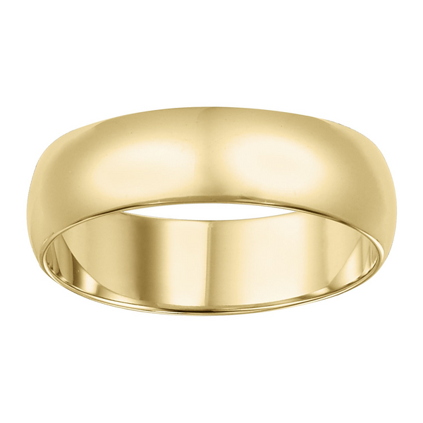 14K Yellow Gold 5mm Low Dome Wedding Band Les Olson Jewelers Palm Harbor, FL