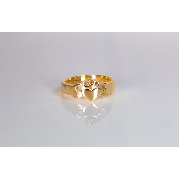 Lady's Yellow 14 Karat Claddagh Ring Les Olson Jewelers Palm Harbor, FL