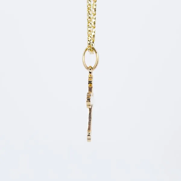 14K Yellow Gold Greek Cross Pendant Image 2 Les Olson Jewelers Palm Harbor, FL