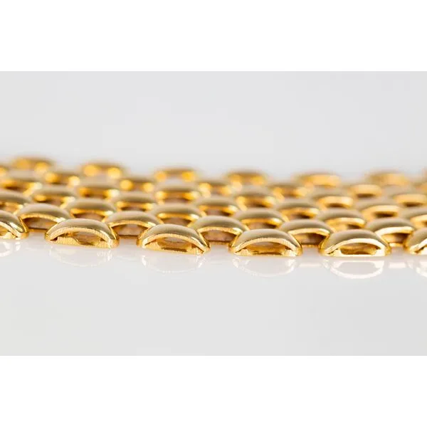 14K Yellow Gold 4 Row  Panther Bracelet Image 2 Les Olson Jewelers Palm Harbor, FL