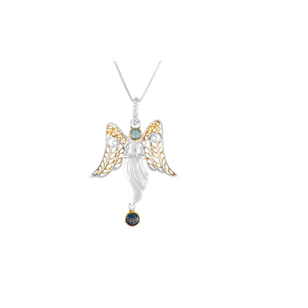 Silver pendant with gemstone Les Olson Jewelers Palm Harbor, FL
