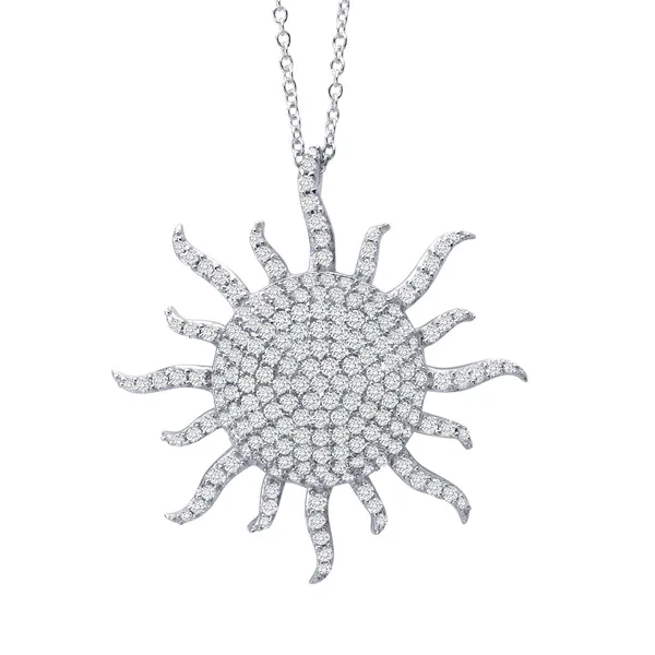 Silver pendant with gemstone Les Olson Jewelers Palm Harbor, FL