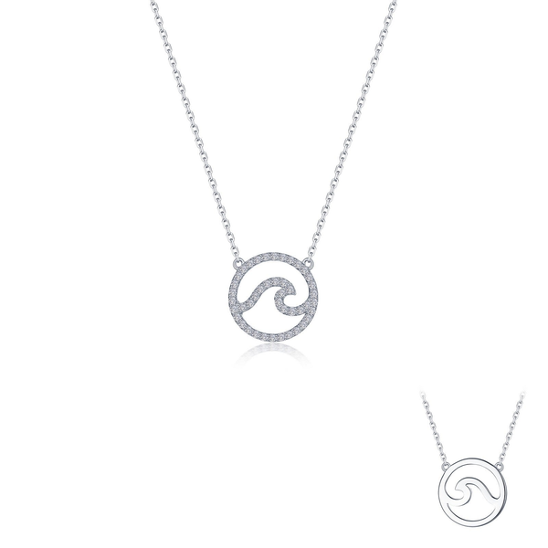 Silver pendant with gemstone Les Olson Jewelers Palm Harbor, FL