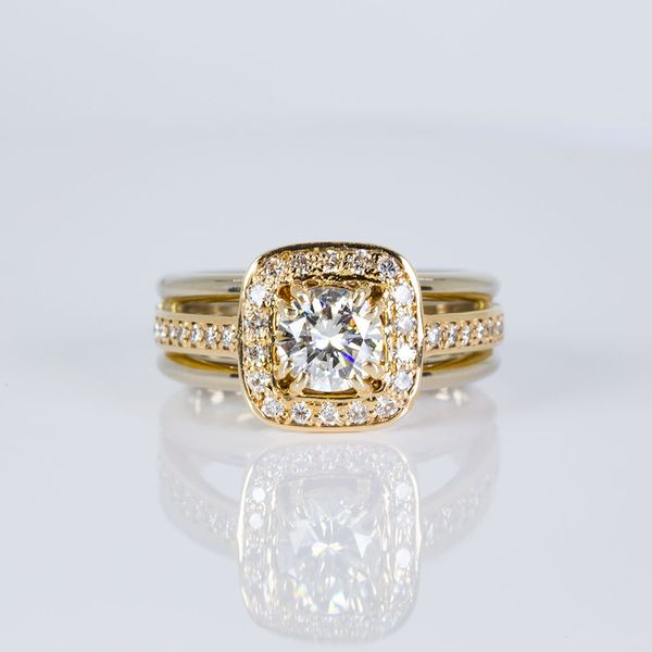 Two-Tone 14K Gold Diamond Engagement Ring Les Olson Jewelers Palm Harbor, FL
