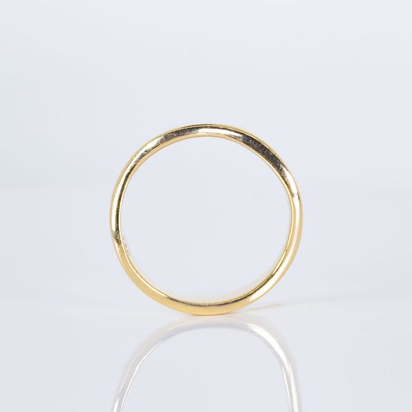 14K Yellow Gold "The Curve" Design Wedding Band Image 3 Les Olson Jewelers Palm Harbor, FL
