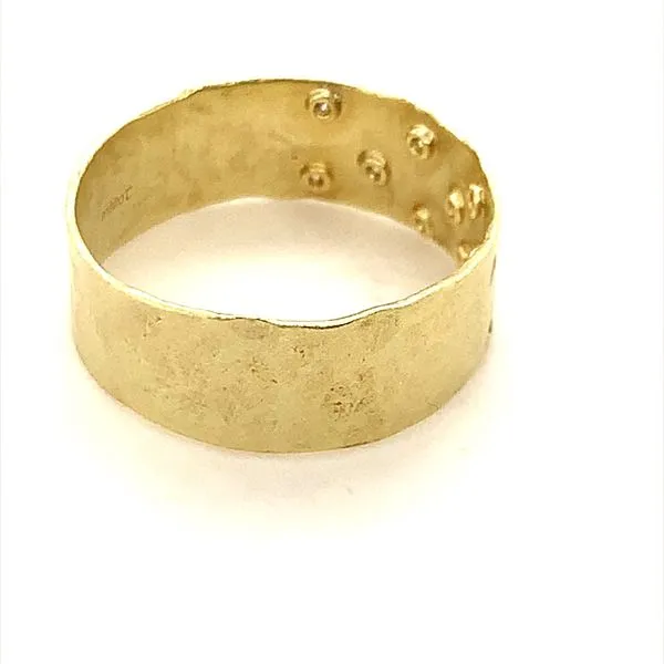 HAMMERED BAND WITH DIAMONDS Image 2 Lester Martin Dresher, PA