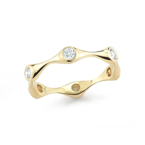0.30CT DIAMOND BAMBOO STATION STYLE  FASHION RING Lester Martin Dresher, PA