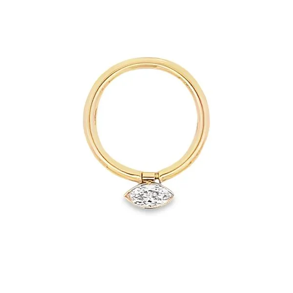 0.40CT MARQIS CUT DIAMOND FLIP RING SET IN 18K YELLOW GOLD Image 2 Lester Martin Dresher, PA