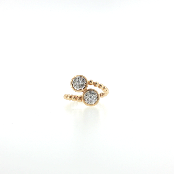 0.41CTW DIAMOND BYPASS RING Lester Martin Dresher, PA