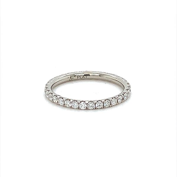 PLATINUM 0.71 TW PAVE DIAMOND ETERNITY BAND Lester Martin Dresher, PA