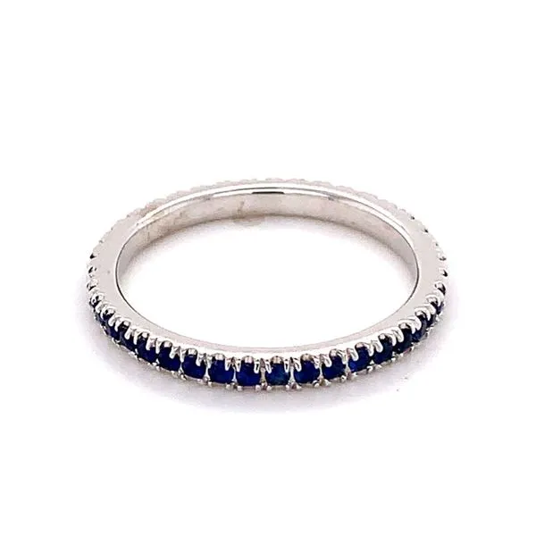 Precious Stone Wedding Band Image 2 Lester Martin Dresher, PA