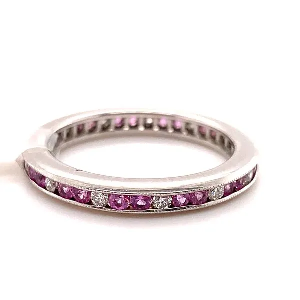 NATURAL PINK SAPPHIRES AND 0.20CT TW DIAMOND BAND Lester Martin Dresher, PA