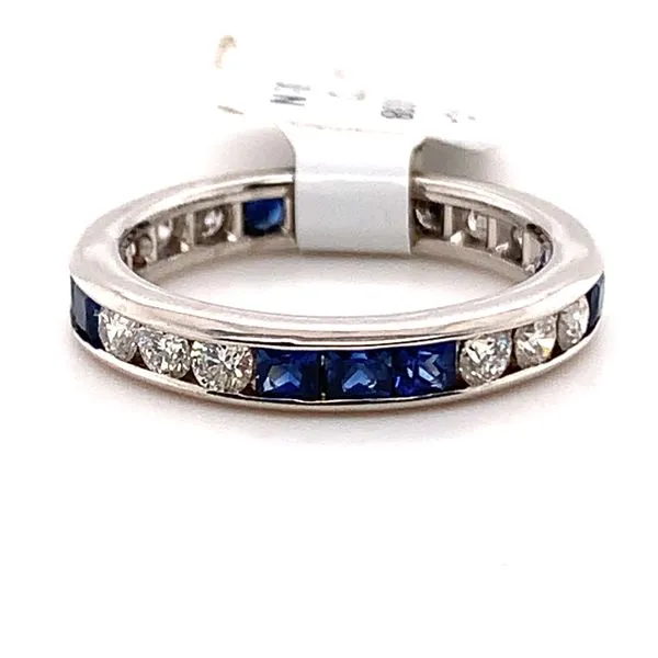 NATURAL SAPPHIRE AND 0.72CT TW DIAMOND BAND Image 2 Lester Martin Dresher, PA