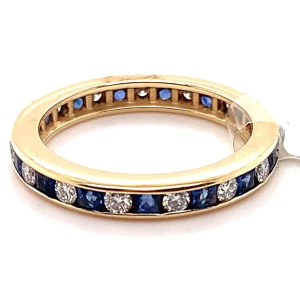 SAPPHIRE AND DIAMOND ETERNITY BAND similar item image
