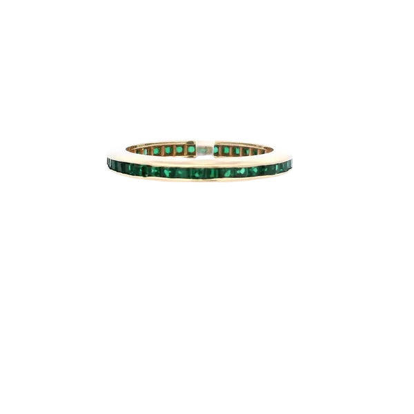 Precious Stone Wedding Band