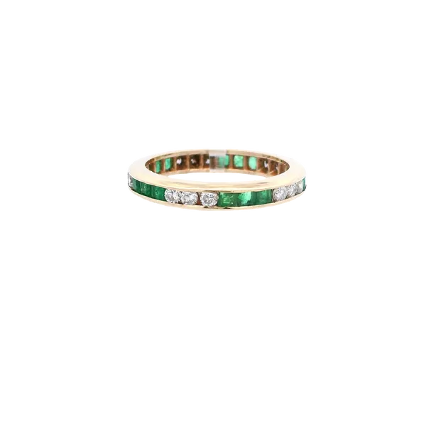 Precious Stone Wedding Band