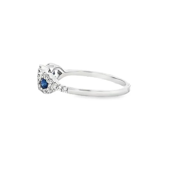 SAPPHIRE AND DIAMOND ENTWINED FASHION RING Image 2 Lester Martin Dresher, PA