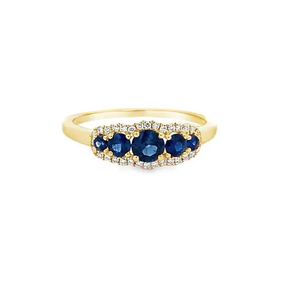 0.65CTW SAPPHIRE AND 0.11CTW DIAMOND RING Lester Martin Dresher, PA