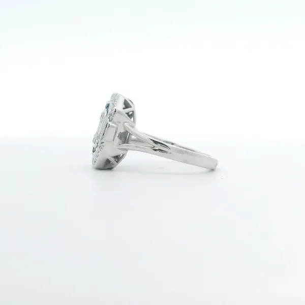 0.50CTW SAPPHIRE AND DIAMOND ART DECO STYLE RING Image 2 Lester Martin Dresher, PA