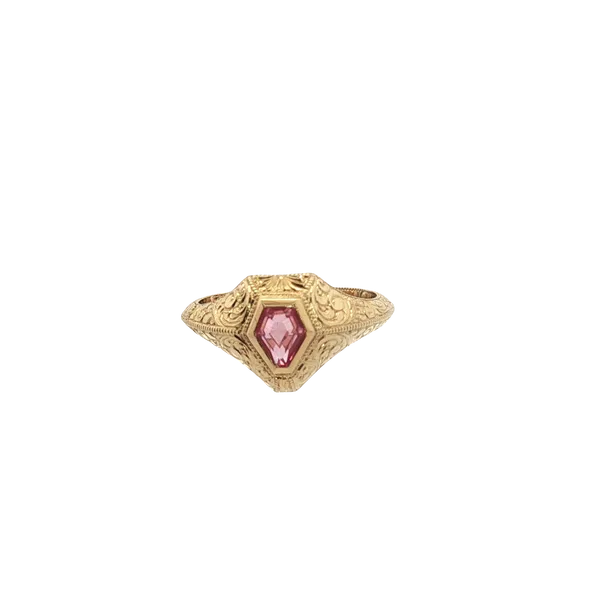 0.32CT KITE SHAPED RUBY RING I Lester Martin Dresher, PA