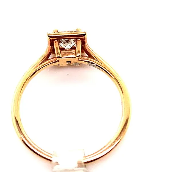 0.43CT PRINCESS CUT DIA ENGAGEMENT RING