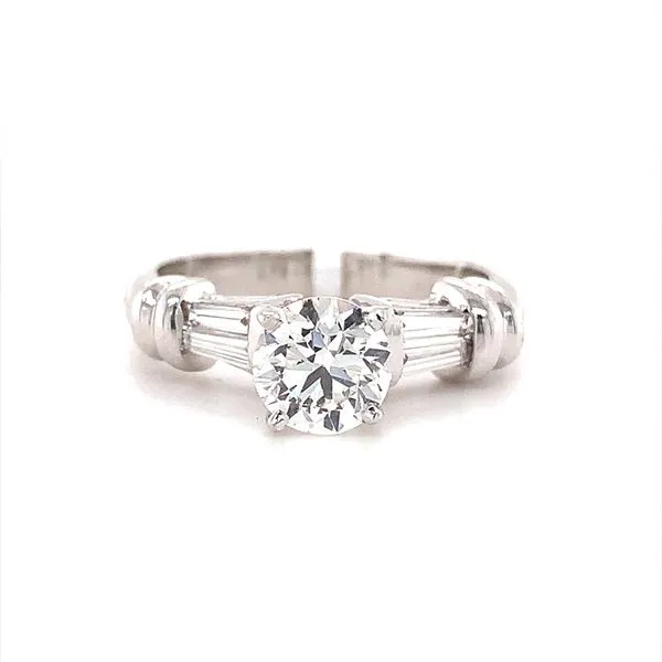 1.01CT ROUND DIAMOND ENGAGEMENT RING Image 4 Lester Martin Dresher, PA