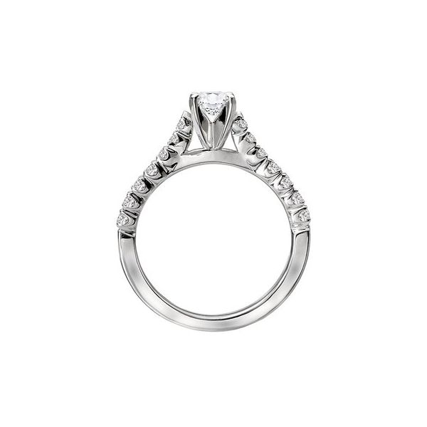 0.50CT OVAL DIAMOND ENGAGEMENT RING WITH 0.25CTW DIAMONDS  ACCENTS Image 2 Lester Martin Dresher, PA