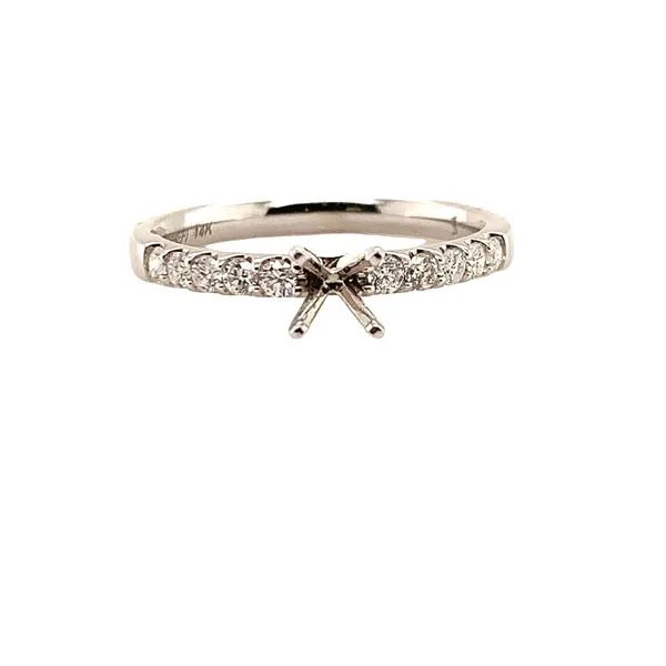 0.25CT 10 DIAMOND SEMI-MOUNT RING Image 4 Lester Martin Dresher, PA