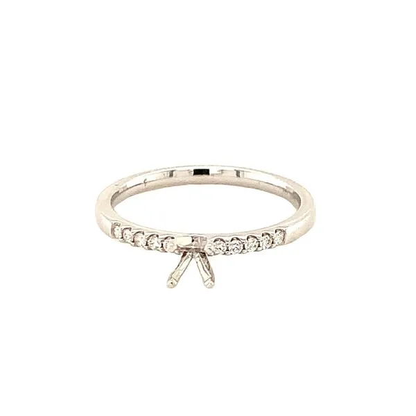 0.10CT 10 DIAMOND SEMI-MOUNT RING Image 4 Lester Martin Dresher, PA