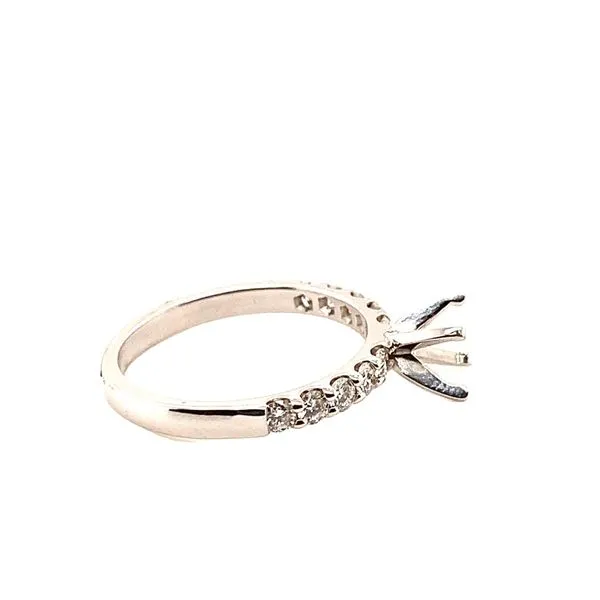0.50TD 10 DIAMOND SEMI-MOUNT RING Image 3 Lester Martin Dresher, PA
