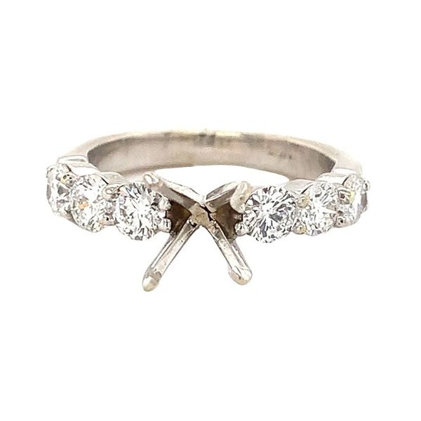 0.90CT 6 DIAMOND SEMI-MOUNT RING Lester Martin Dresher, PA