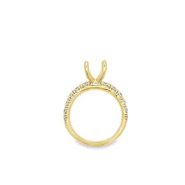 0.875CTW DIAMOND PRONG SET SEMI-MOUNT