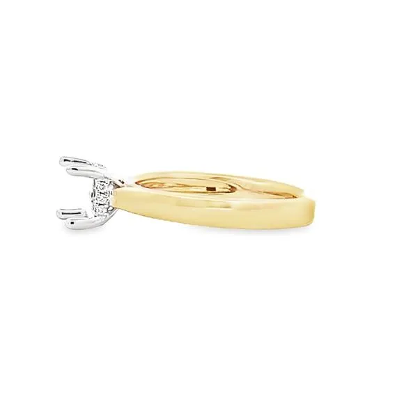0.06CTW DIAMOND HIDDEN HALO SEMI- MOUNTING
