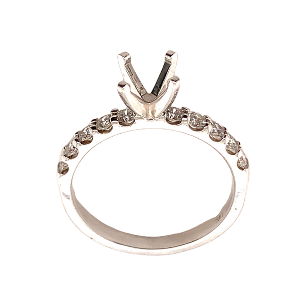 0.50TD 10 DIAMOND SEMI-MOUNT RING Image 2 Lester Martin Dresher, PA
