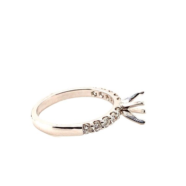 0.50TD 10 DIAMOND SEMI-MOUNT RING Image 3 Lester Martin Dresher, PA