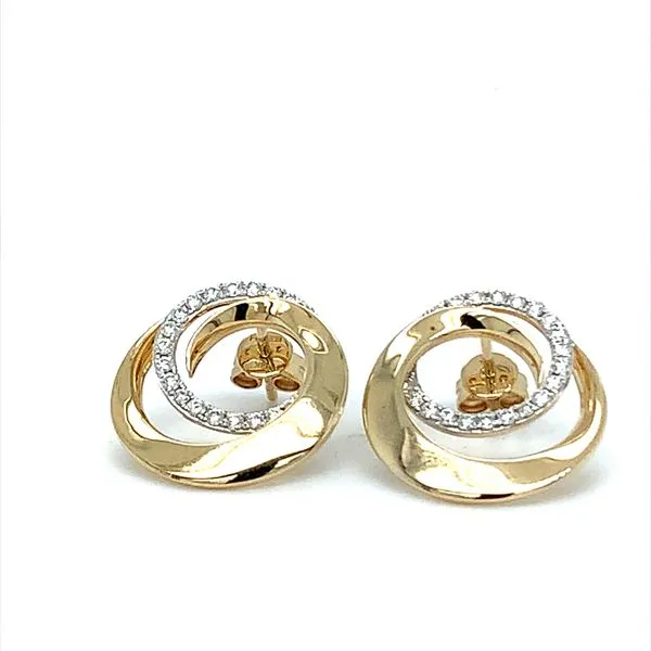 0.51CTW OPEN SWIRL EARRINGS Lester Martin Dresher, PA