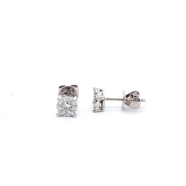 0.35CTW DIAMOND CLUSTER STUD EARRINGS Image 2 Lester Martin Dresher, PA