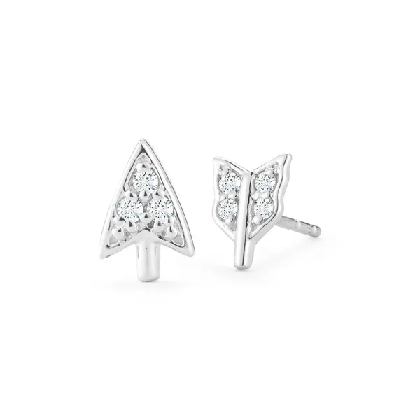 0.07CT DIAMOND BROKEN ARROW STUD EARRINGS similar item image