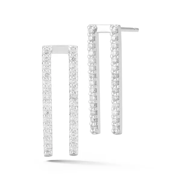 0.40CT DIAMOND VERTICAL DOUBLE BAR EARRINGS similar item image