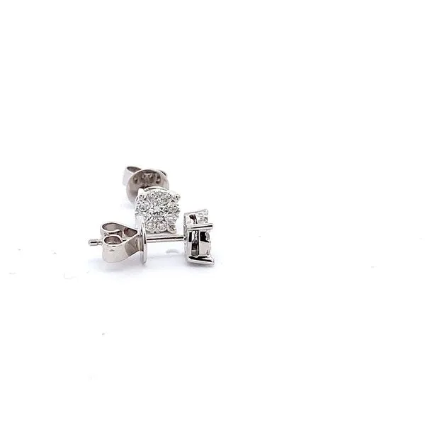 0.35CTW DIAMOND CLUSTER STUD EARRINGS Image 3 Lester Martin Dresher, PA