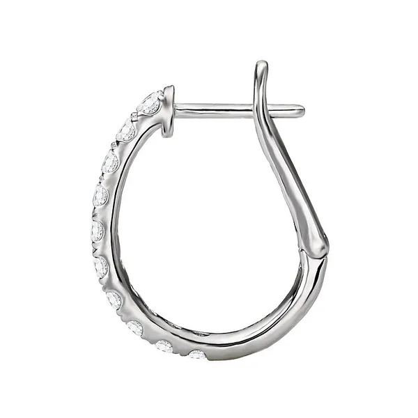 1.00CTW  DIAMOND HOOP EARRINGS