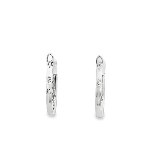 1.00CTW  DIAMOND HOOP EARRINGS