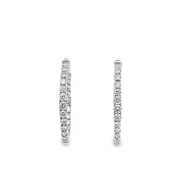 2.00CTW DIAMOND INDIDE-OUT HOOP EARRINGS Lester Martin Dresher, PA