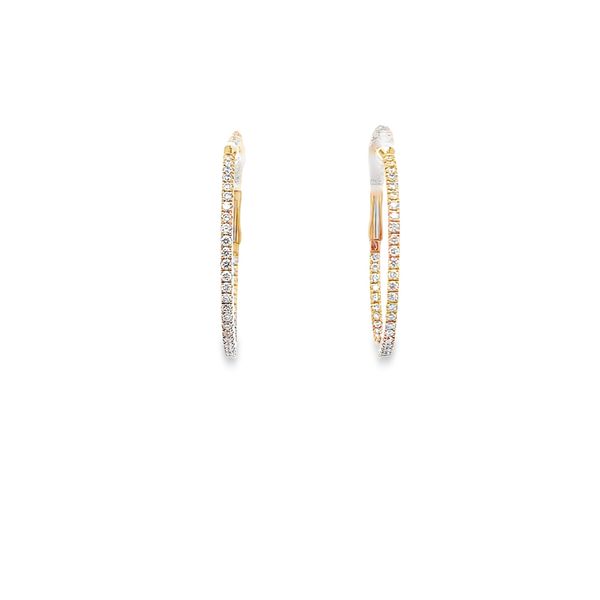 0.49CT DIAMOND INSIDE-OUT HOOP EARRINGS Lester Martin Dresher, PA