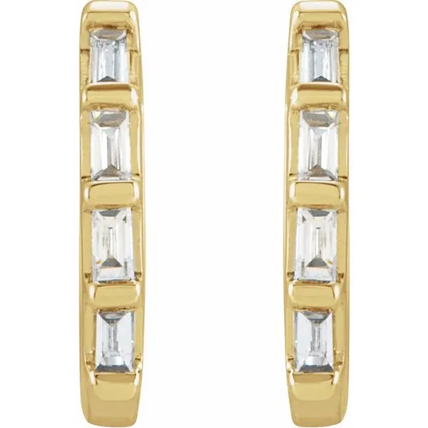 0.10CTW DIAMOND HUGGIE EARRINGS Image 2 Lester Martin Dresher, PA