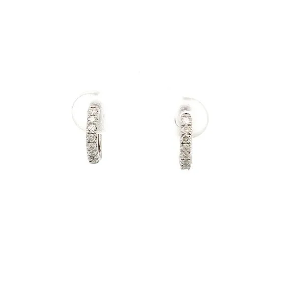 0.26CT DIAMOND SMALL HUGGIE EARRINGS Lester Martin Dresher, PA