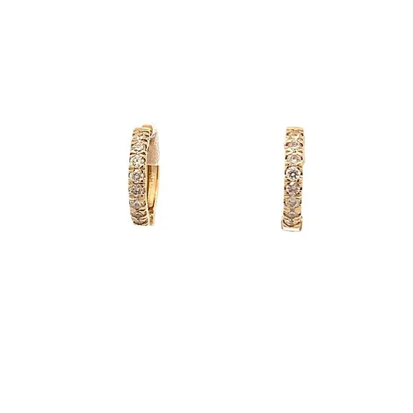 0.26CT DIAMOND SMALL HUGGIE EARRINGS Lester Martin Dresher, PA